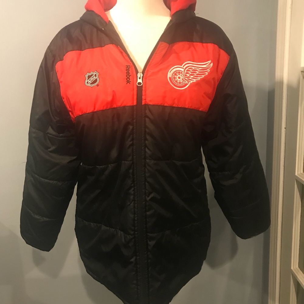 Red wings winter coat